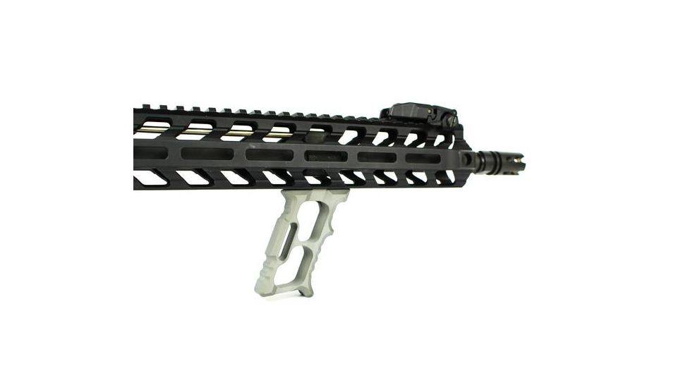 Tyrant CNC HALO Series MiniVert Grip MLOK, Grey, TD-552-G-M