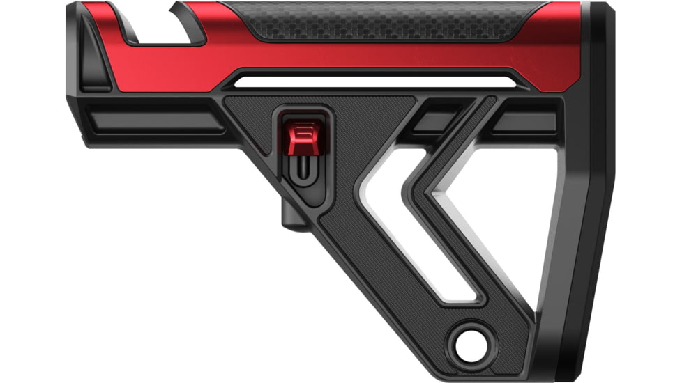 Tyrant CNC NexGen AR Collapsible Buttstocks, Red, TD-AR15BSTK-Red