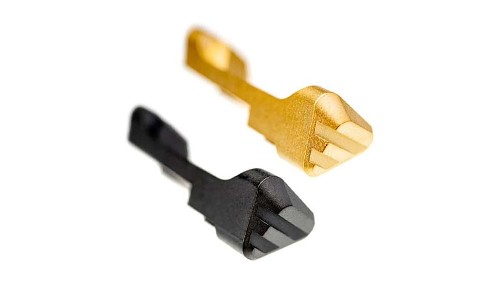 Tyrant Designs Sig Sauer P320 Extended Mag Release, Black, Gold