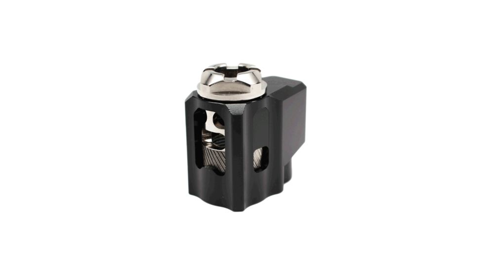 Tyrant CNC T-Comp Glock 43 Compensator, Black/Nickel, TD-G43COMP-BLK/NIK