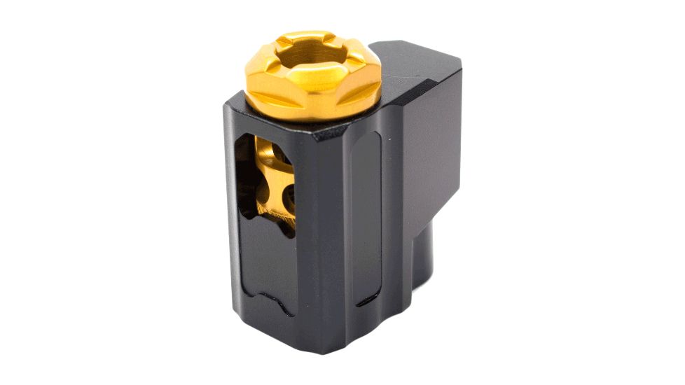 Tyrant CNC T-Comp Sig Sauer Compensator, Model P320, Black/Gold, TD-P320COMP-BLK/GOLD