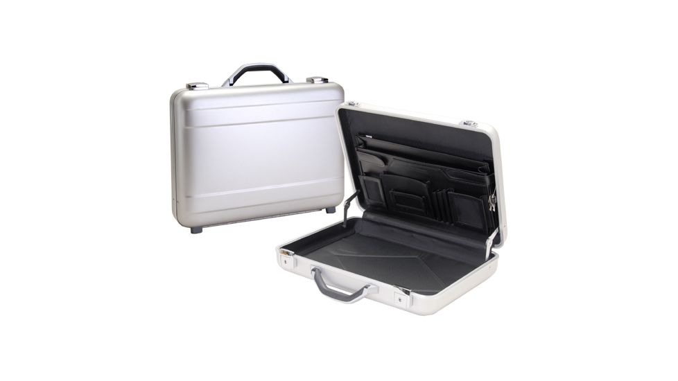 TZ Case AC44S Silver Molded Aluminum Attache Document Case w/ Triple Expandable File AC-44S