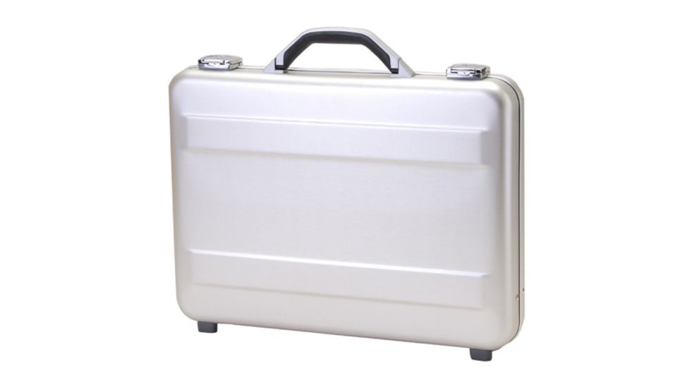 USED TZ Case AC66 Molded Aluminum Attache Case, 18x13x4in - Silver AC-66S, EDEMO1