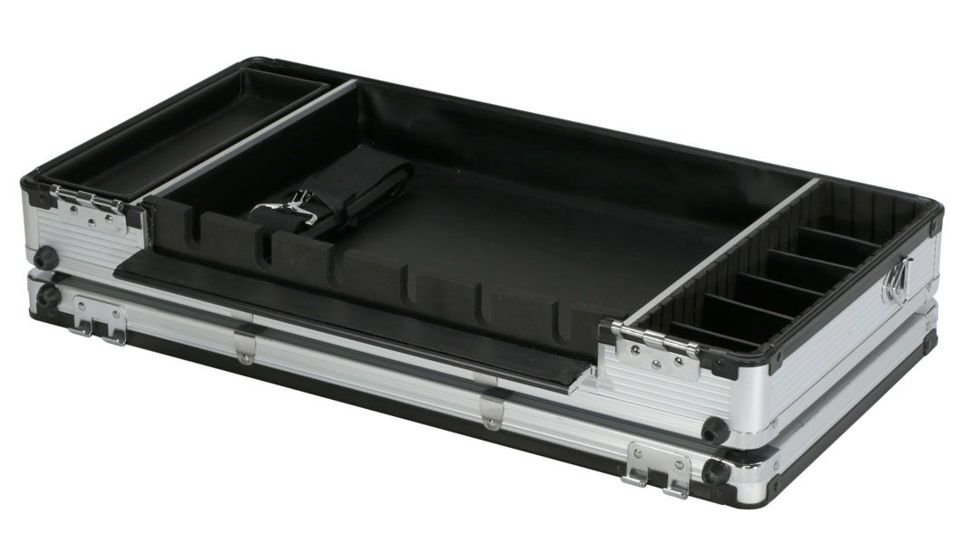 TZ Case Aluminum-Framed Barber/Stylist Case, Silver, 22 x 11.5 x 5 in, AB-450 SS