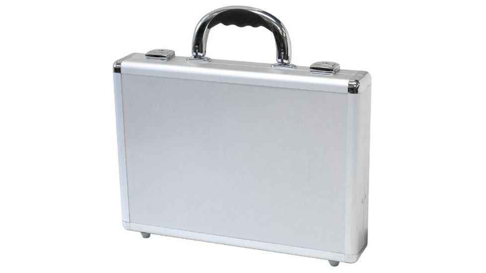 USED TZ Case Aluminum Packaging Case / 14in, Silver, 14 x 10 x 2.5in , DLX-14 S, EDEMO2