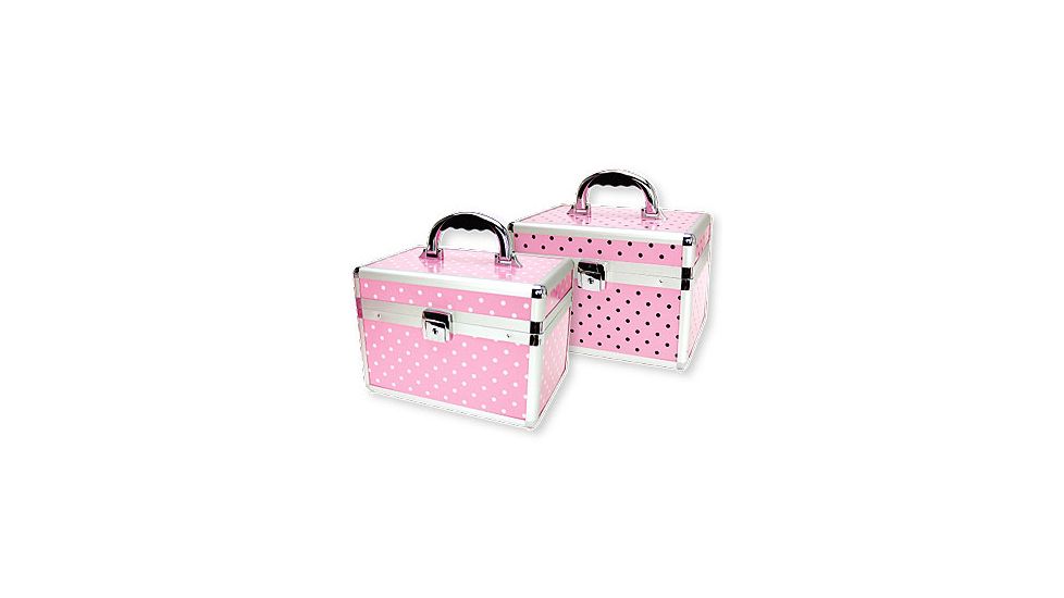 TZ Case Small Makeup Kit - Pink White Dot AB68PWD