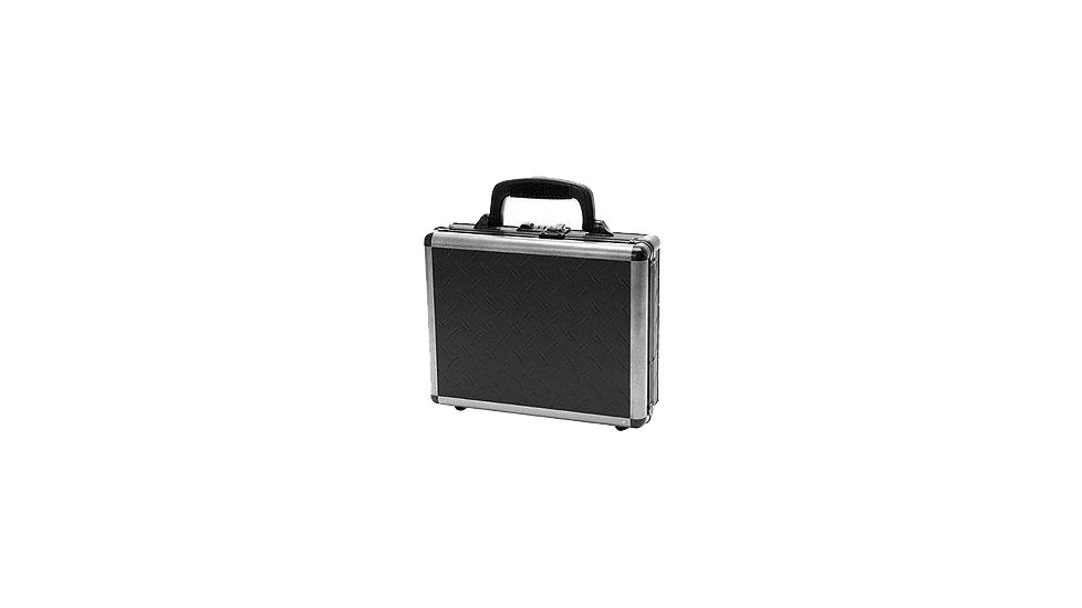 TZ Case Ironite Alumitech Double Duty Pistol Case, Diamond Plate Black, 18x13x7 - TZDLX18DPI 