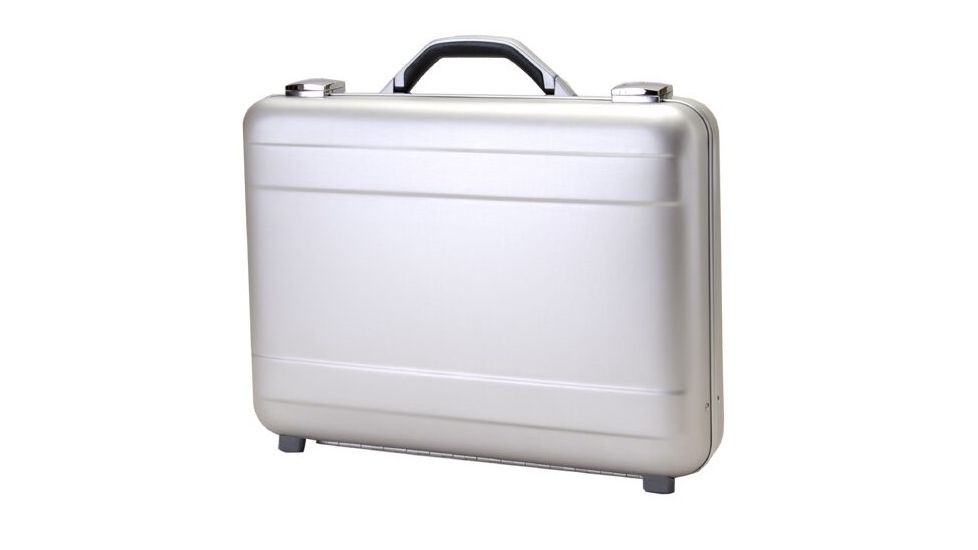 TZ Case Molded Aluminum Attache Case, Silver, 18 x 13 x 4in, AC-44 S