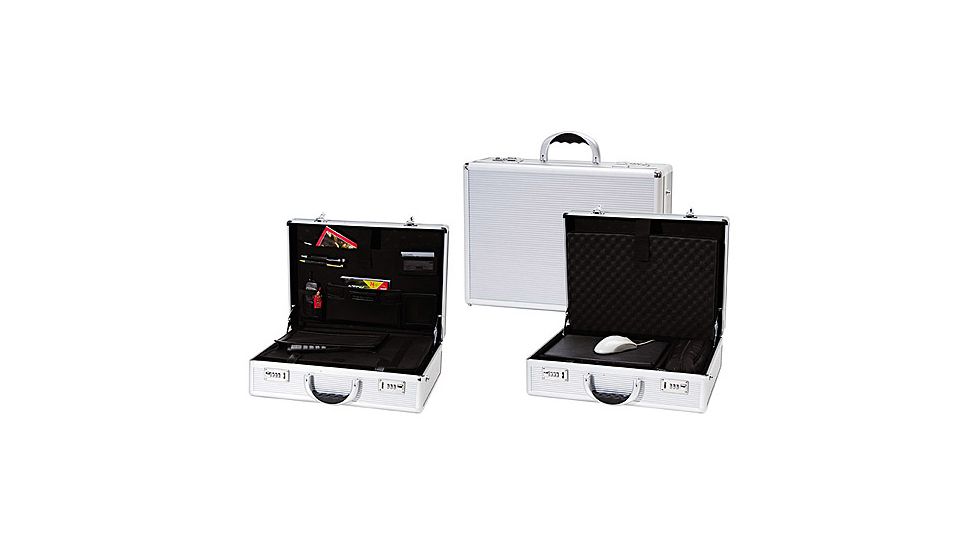 TZ Case NC250 Aluminum 17 inch Waterproof Laptop Case - Silver Stripes NC-250SS
