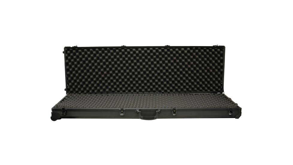 Tz Case Tzm0053bd Double Rifle Case Black Dot Finish 53in X 15in X 5in Open