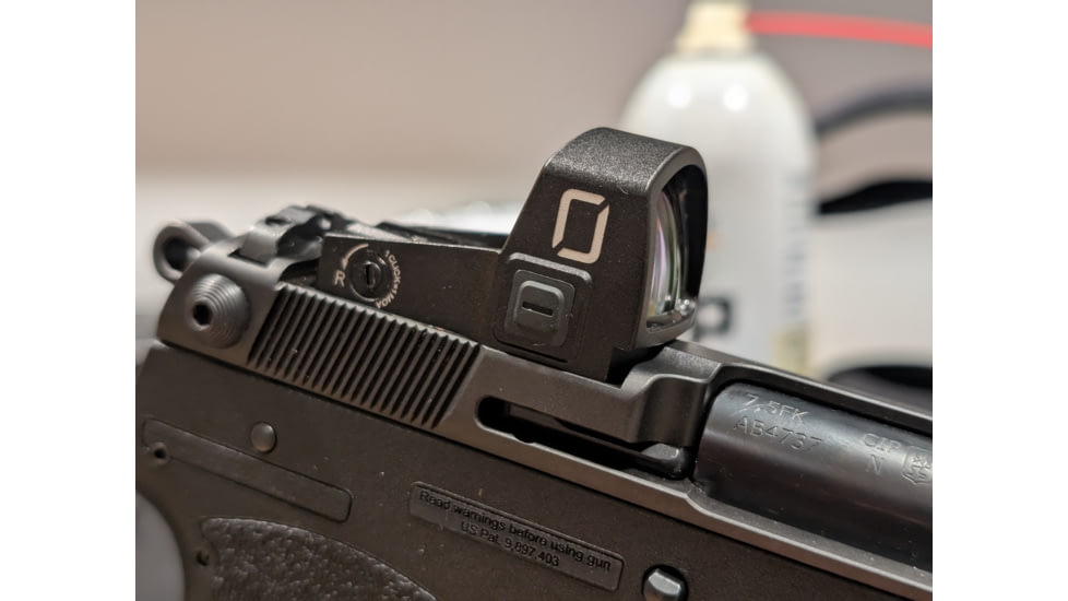 U.S. Optics 1x24mm Rise Reflex Red Dot Sight, 3 MOA Red Dot, Matte Black, Small, RISE