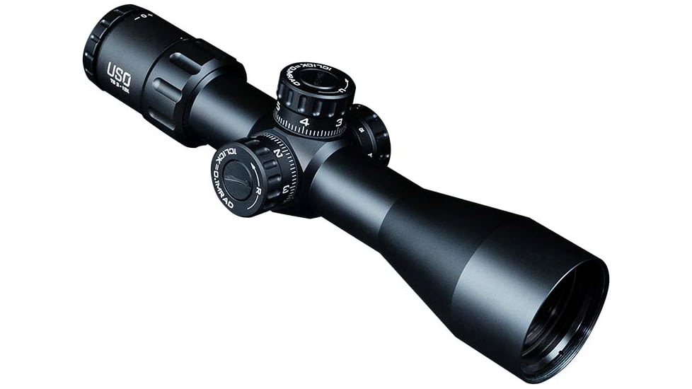 U.S. Optics 3-12x TS-12 Rifle Scope, Second Focal Plane, 30mm, Black, Small, TS-12 SFP