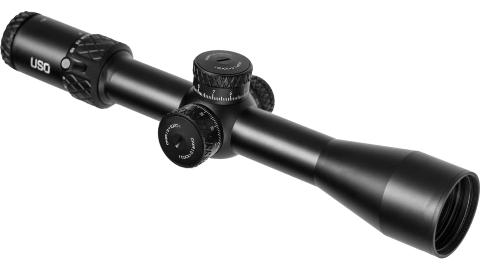 U.S. Optics 3-18x50mm TXH Riflescope, First Focal Plane, 34mm Tube, Red EMCR Reticle, Matte Black, Medium, TXH 3-18X EMCR