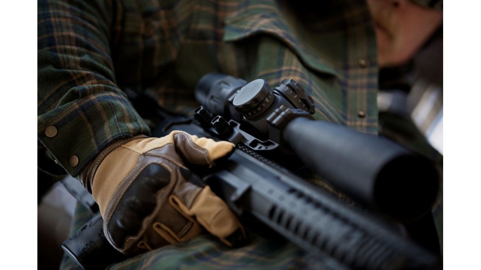 U.S. Optics B-25 5-25x52mm Rifle Scope, Digital Red FFP GAP Reticle, 100 Click Elevation Knob and US#5 Windage Knob with 1/10 MIL Adjustment, Matte Black, B-25 GAP