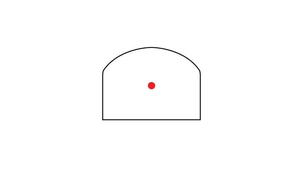 U.S. Optics DRS 2.0 Enhanced Red Dot Sight, 5 MOA Dot, 1x, Black, Small, DRS 2.0 ENHANCED