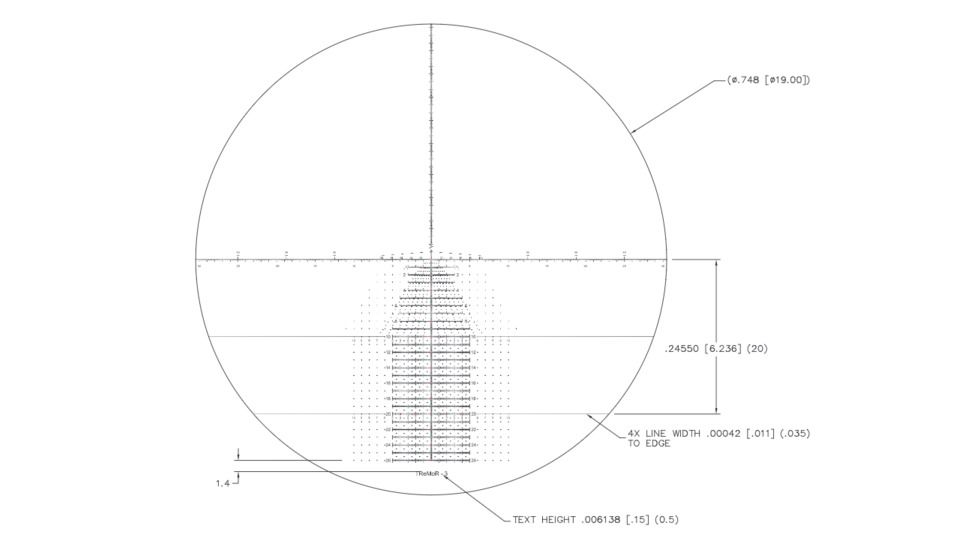 U.S. Optics B-25 5-25x52mm Rifle Scope, Digital Red FFP Horus T-3 Reticle, 110 Click EREK Elevation Knob and US#5 Windage Knob with 1/10 MIL Adjustment, Matte Black, B-25 T-3