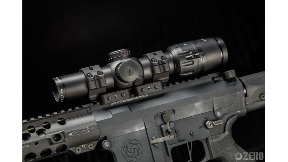 U.S. Optics SVS 1-6x24mm Rifle Scope, Matte Black, Medium, SVS 1-6