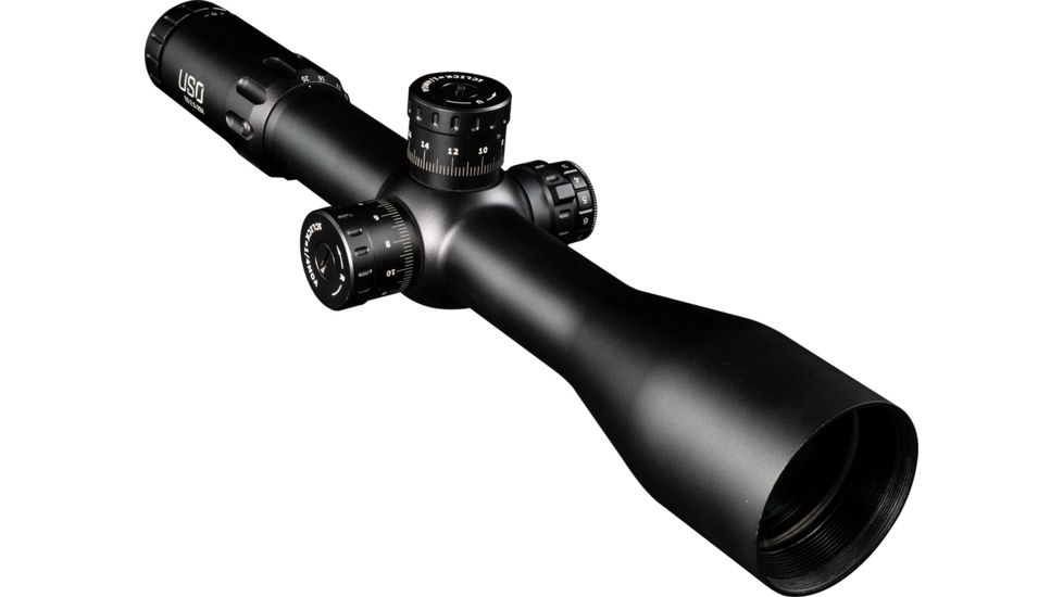 U.S. Optics TS-20X Rifle Scope, 2.5-20x50mm, 34mm Tube, FFP, JVCR Reticle, Elevation and Windage 1/10 MIL Adjustment, Black, Small, TS-20X JVCR