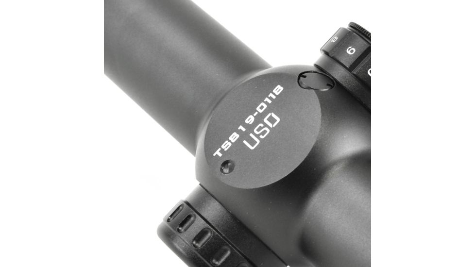 U.S. Optics TS-8X Rifle Scope, 1-8x24mm, 30mm Tube, First Focal Plane, Digital Red Illuminated JNG MIL Reticle, Matte Black, TS-8X JNG MIL