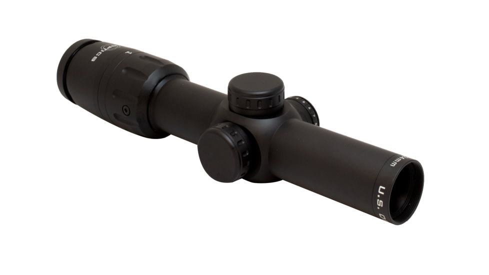 U.S. Optics SVS 1-6x24mm Rifle Scope, 34mm, Digital SFP 2 MOA Red Dot, SFP MIL-Scale Reticle, Medium, Matte Black, SVS 1-6 M4 DLOC
