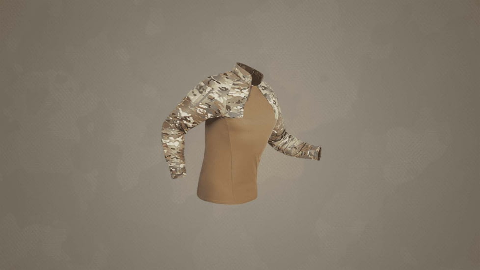 UARM ACS Armored Combat Shirt, Type IIA Threat Level, Multicam, S, ACSSM-SAACSS2A