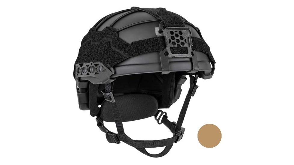 UARM BHBH Boltless High-Cut Ballistic Helmet, Type IIIA Threat Level, Coyote, M, BHBHMC