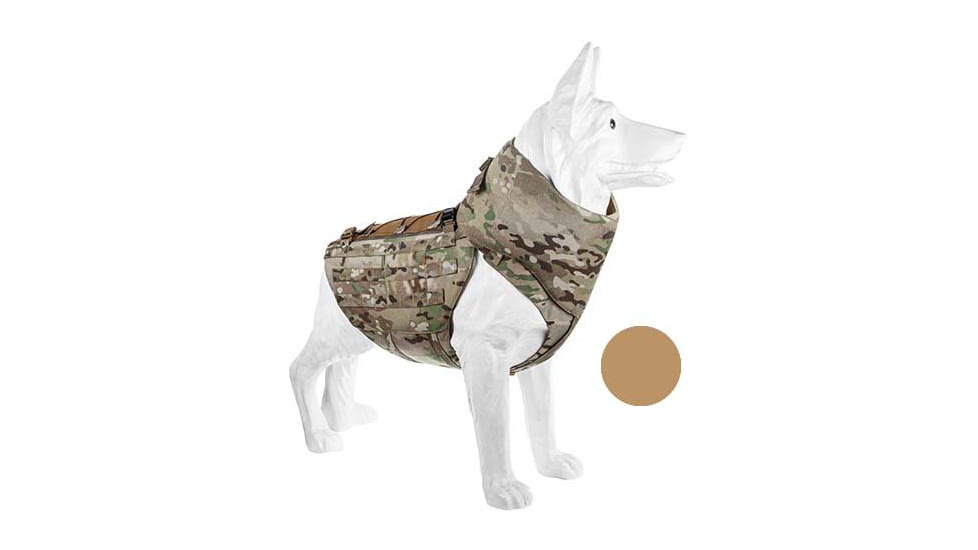 UARM CBA Canine Body Armor, Type IIA Threat Level, Coyote, S, CBASC-SACBAS2A