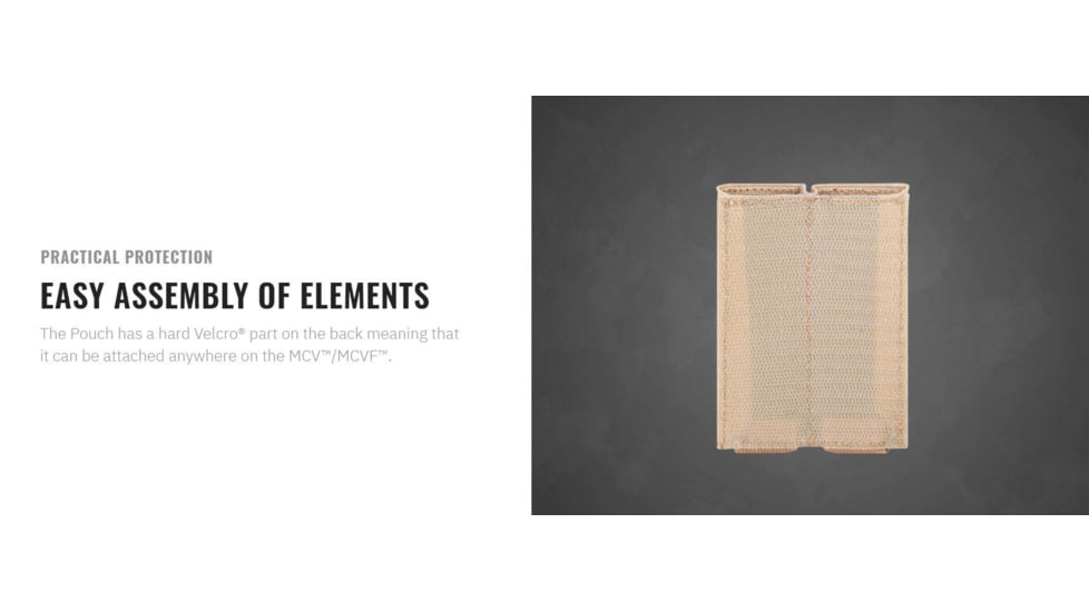 UARM DE-PUMP Dual Extended Pistol Universal Magazine Pouch for MCV/MCVF, Beige, S-XL, DE-PUMPBG