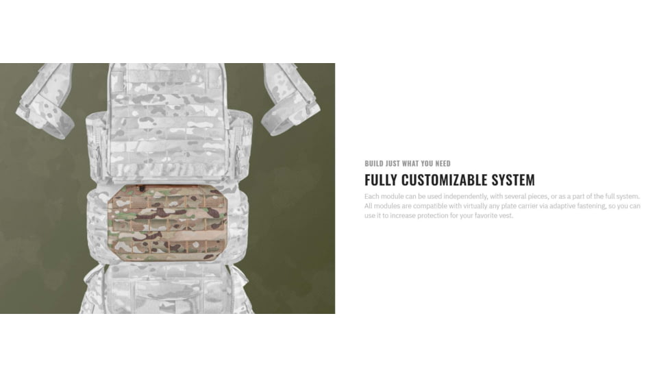 UARM FAS Full Armor System - Type IIA, Black, FASB2A