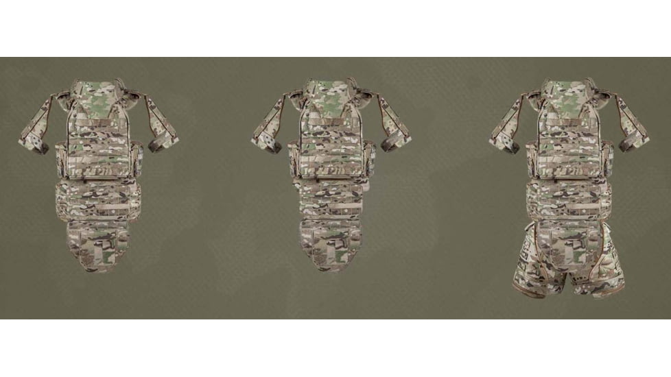 UARM FAS Full Armor System - Type IIA, Multicam, FASM2A