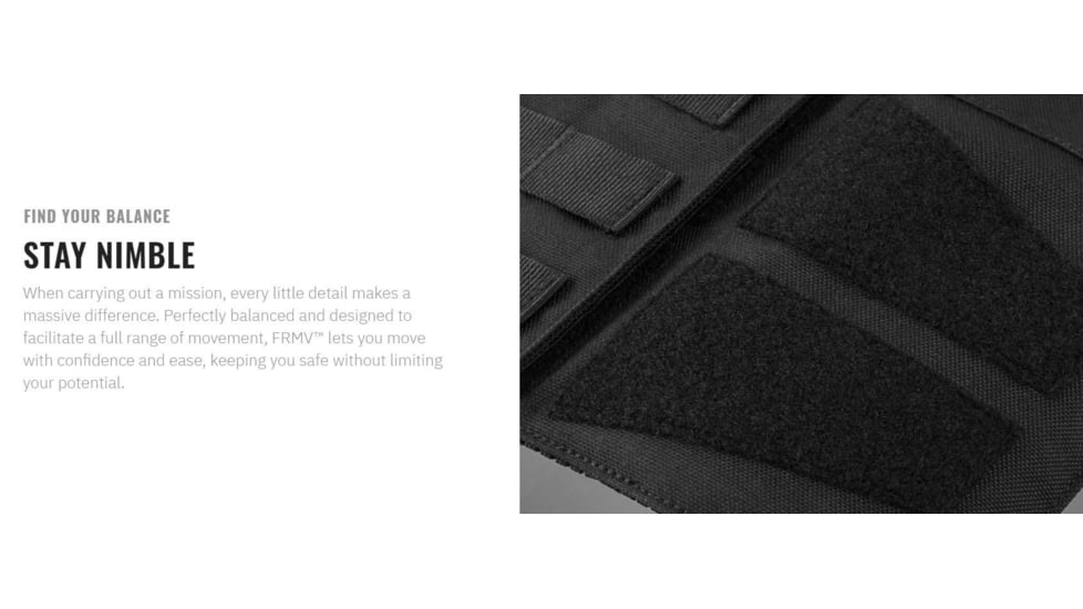 UARM FRMV Fast Response Metropolis Vest, Type IIA Threat Level, Skeletal Cummerbund, Black, S-M, FRMVMB-SAMVSASM2A1