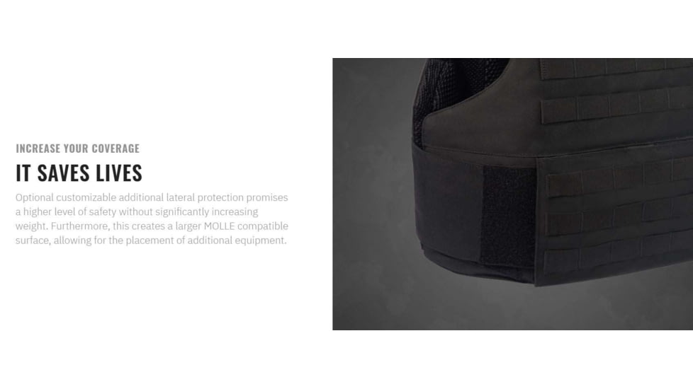 UARM FRMV Fast Response Metropolis Vest, Type IIA Threat Level, Skeletal Cummerbund, Black, S-M, FRMVMB-SAMVSASM2A1