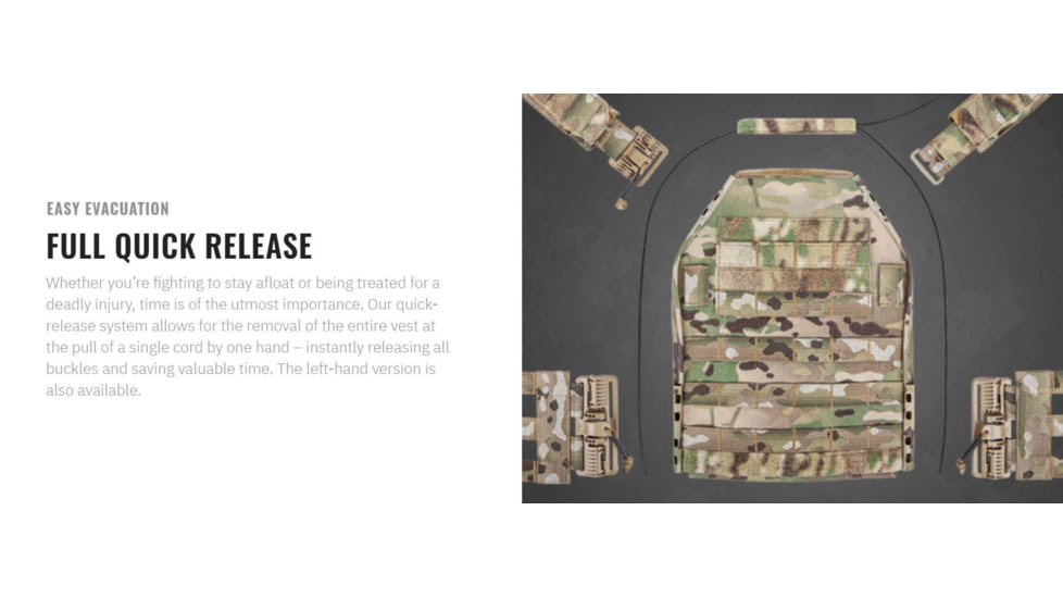 UARM FRPC Fast Response Plate Carrier, Pocket Cummerbund, Multicam, S, FRPCSM-ACFRPCSM