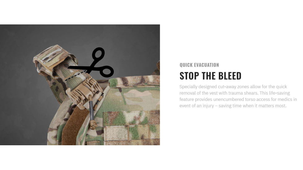 UARM FRPC Fast Response Plate Carrier, Pocket Cummerbund, Multicam, S, FRPCSM-ACFRPCSM