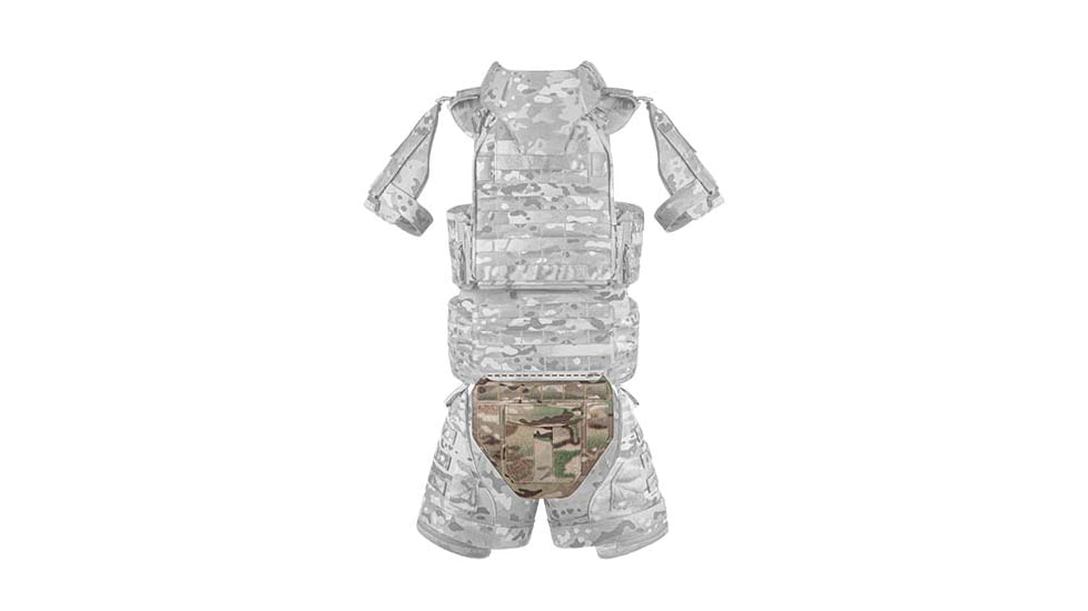 UARM GAM Groin Armor Module, Type IIA Threat Level, Multicam, GAMM-SAGAM2A