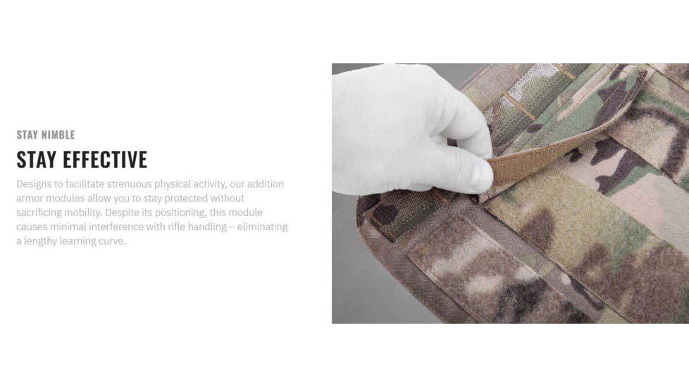 UARM GAM Groin Armor Module, Type IIA Threat Level, Multicam, GAMM-SAGAM2A