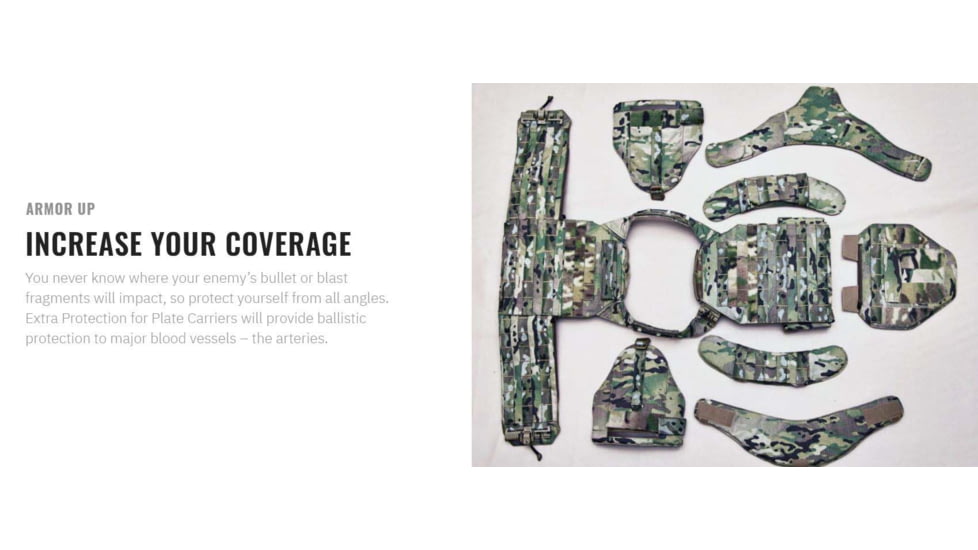 UARM GAM Groin Armor Module, Type IIA Threat Level, Multicam, GAMM-SAGAM2A