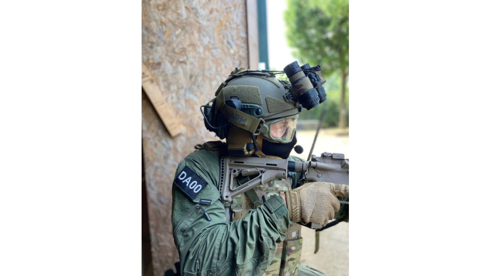 UARM HCBH High Cut Ballistic Helmet, Type IIIA Threat Level, Ranger Green, L, HCBHLR