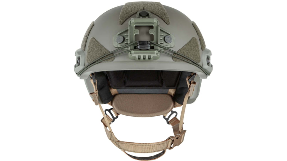 UARM HCBH High Cut Ballistic Helmet, Type IIIA Threat Level, Ranger Green, M, HCBHMR