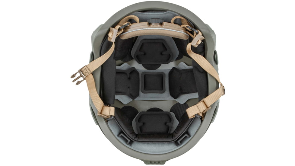 UARM HCBH High Cut Ballistic Helmet, Type IIIA Threat Level, Ranger Green, M, HCBHMR