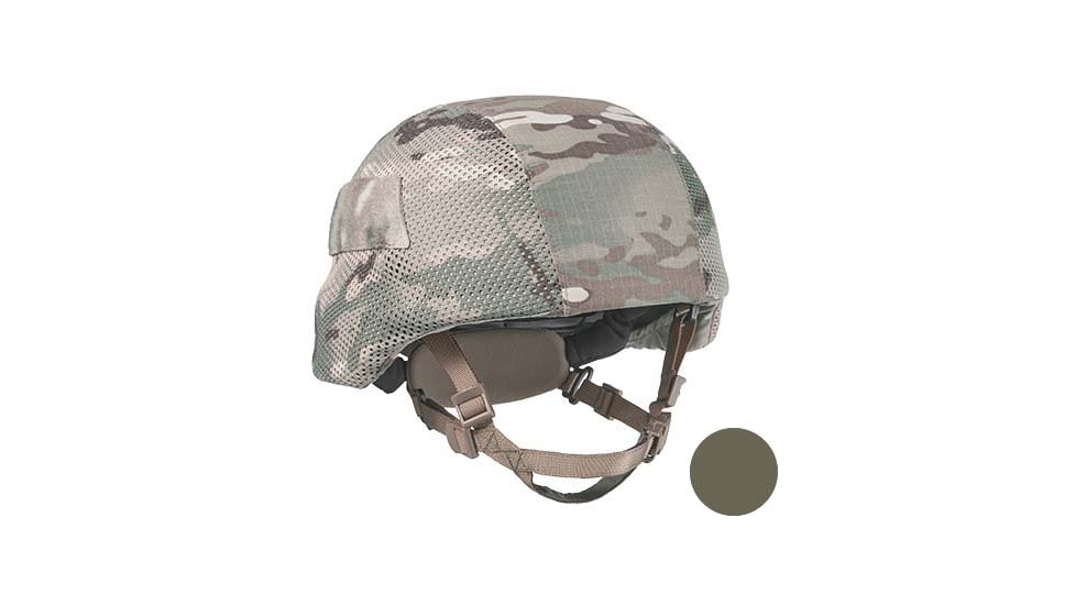 UARM LCBH Low Cut Ballistic Helmet, Type IIIA Threat Level, Ranger Green, M, LCBHMR