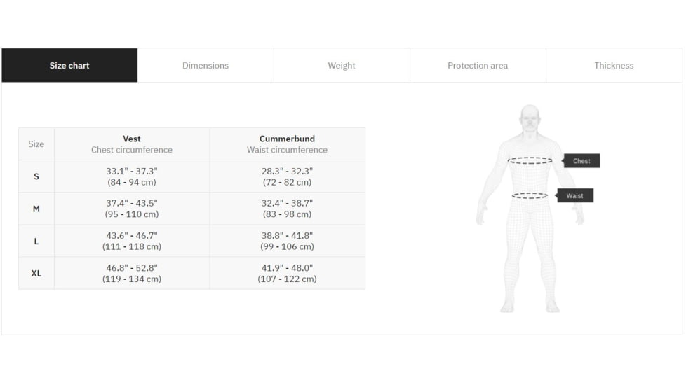 UARM MCVF Modular Concealable Vest Female, Type IIA Threat Level, Armored Cummerbund, Black, S, MCVFSB-SASEPFS2A-SAMCVFS2A