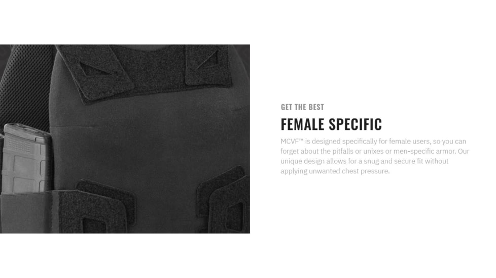 UARM MCVF Modular Concealable Vest Female, Type IIA Threat Level, Armored Cummerbund, Black, S, MCVFSB-SASEPFS2A-SAMCVFS2A