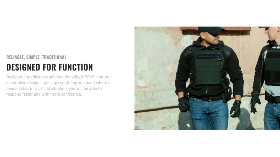 UARM MPCM Metropolis Plate Carrier MOLLE, Type IIA Threat Level, Black, S, MPCMSB-PCSAIS2A