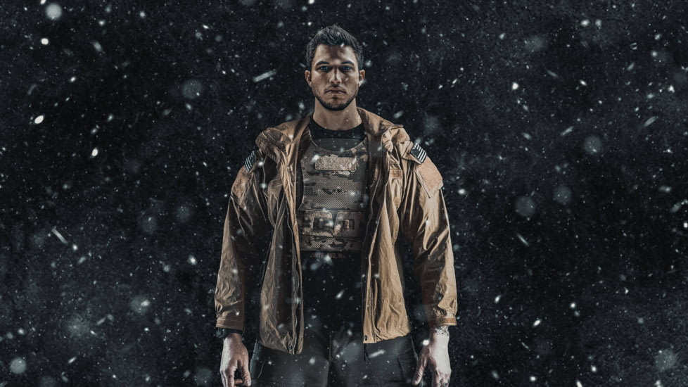 UARM SA3U Level III+ UHMWPE SAPI Armor Plate, Multi-Curved, Nylon Covered, Ranger Green, Large, SA3UL