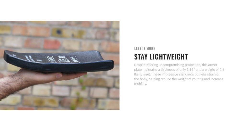 UARM SA3U Level III+ UHMWPE SAPI Armor Plate, Multi-Curved, Nylon Covered, Ranger Green, Large, SA3UL