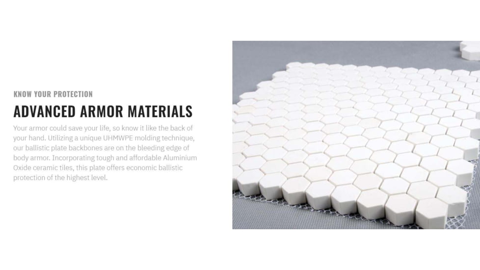 UARM SA4A Level IV+ Aluminum Oxide SAPI Armor Plate, S, SA4AS