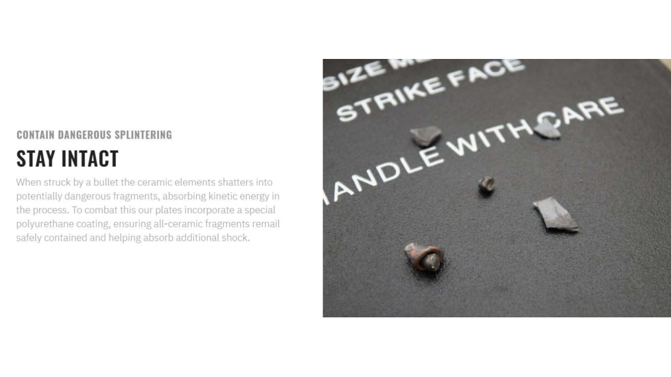 UARM SA4A Level IV+ Aluminum Oxide SAPI Armor Plate, S, SA4AS