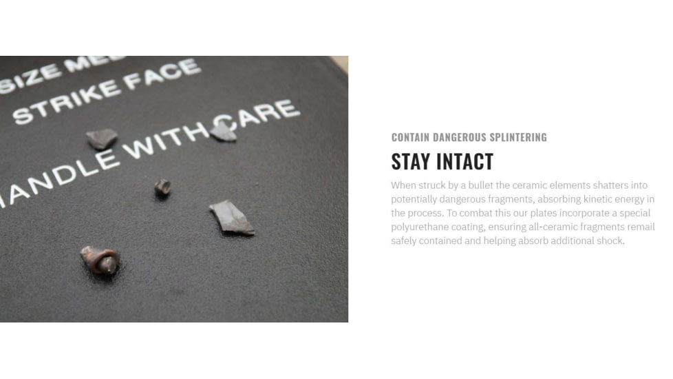 UARM SA4SSP Level IV+ Silicon Carbide Side Armor Plate, 6X8, SA4SSP82