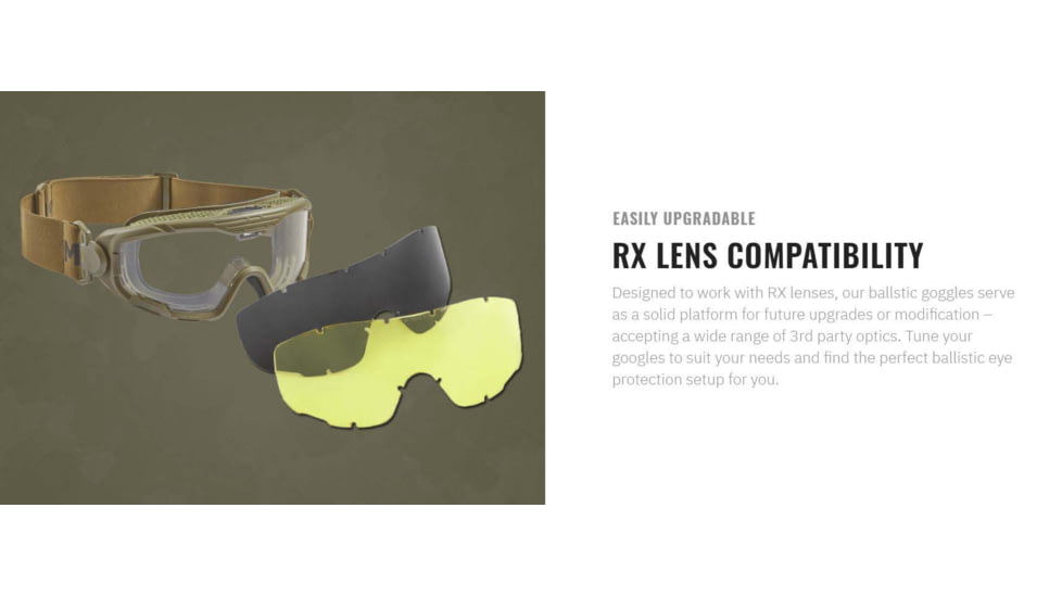 UARM TBG Tactical Battle Goggles, Ranger Green, TBGR